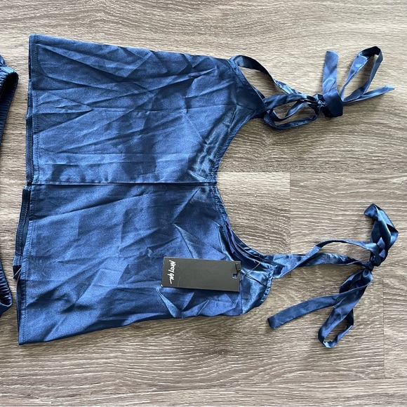 Nasty Gal 2-Piece Silk-like Sleep Set - Picture 2 of 4